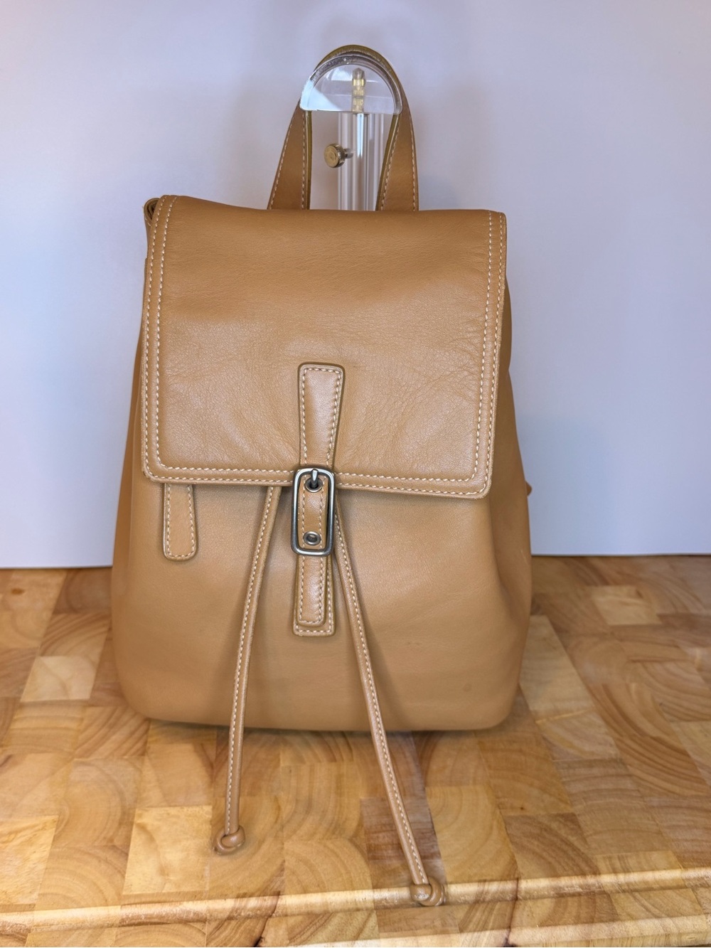 Coach Legacy West Backpack - Tan Leather - Authenticated